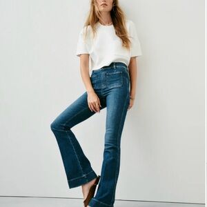 SPANX flare jeans with patch pockets